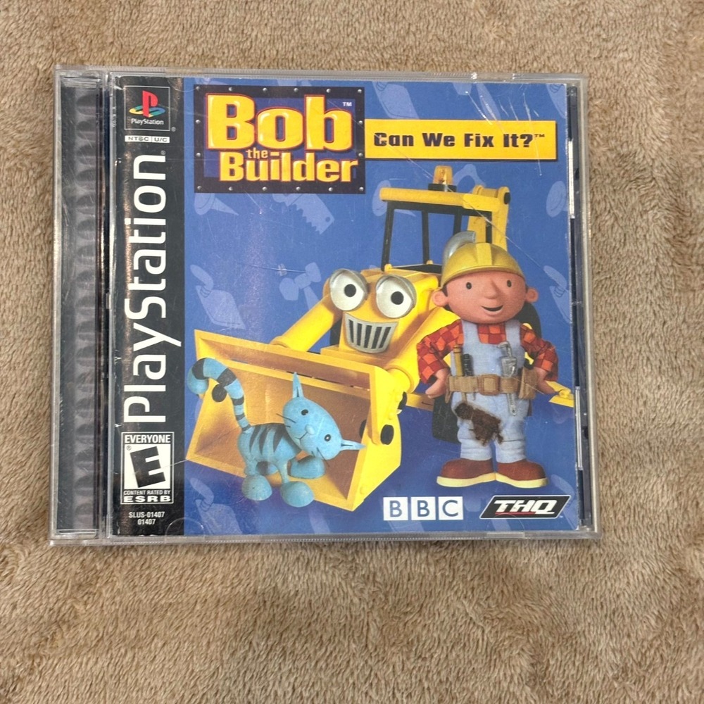 Bob the Builder Can We Fix It PS1 PlayStation Complete Tested CIB Kids Game